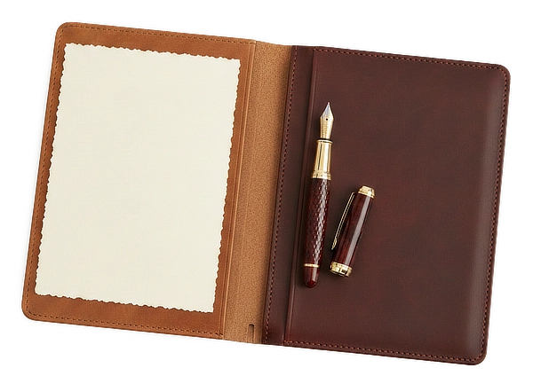 Folio and Fountain Pen